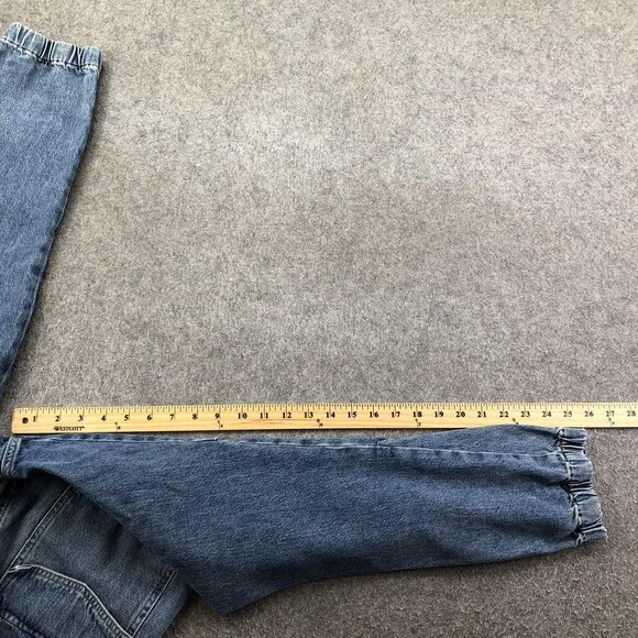 Citizens Of Humanity Jeans Womens 25 Blue Medium Wash Relaxed Cuffed Tapered - Picture 10 of 11